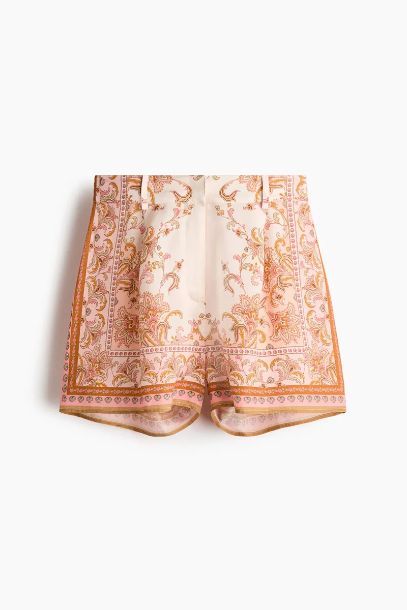 H&M Printed lyocell shorts